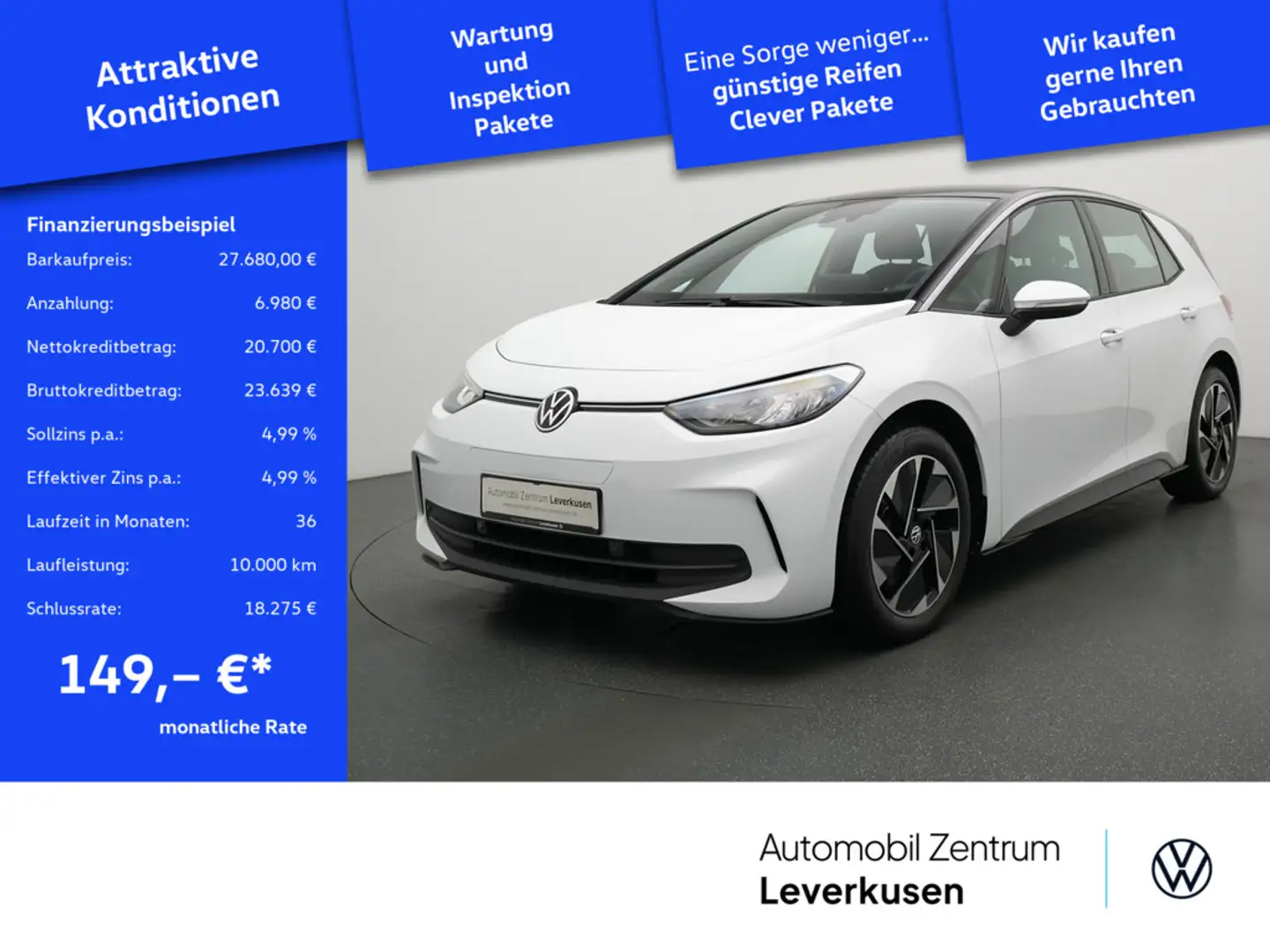 Volkswagen ID.3 Pro VIRT CARPLAY LED PDC Weiß - 1