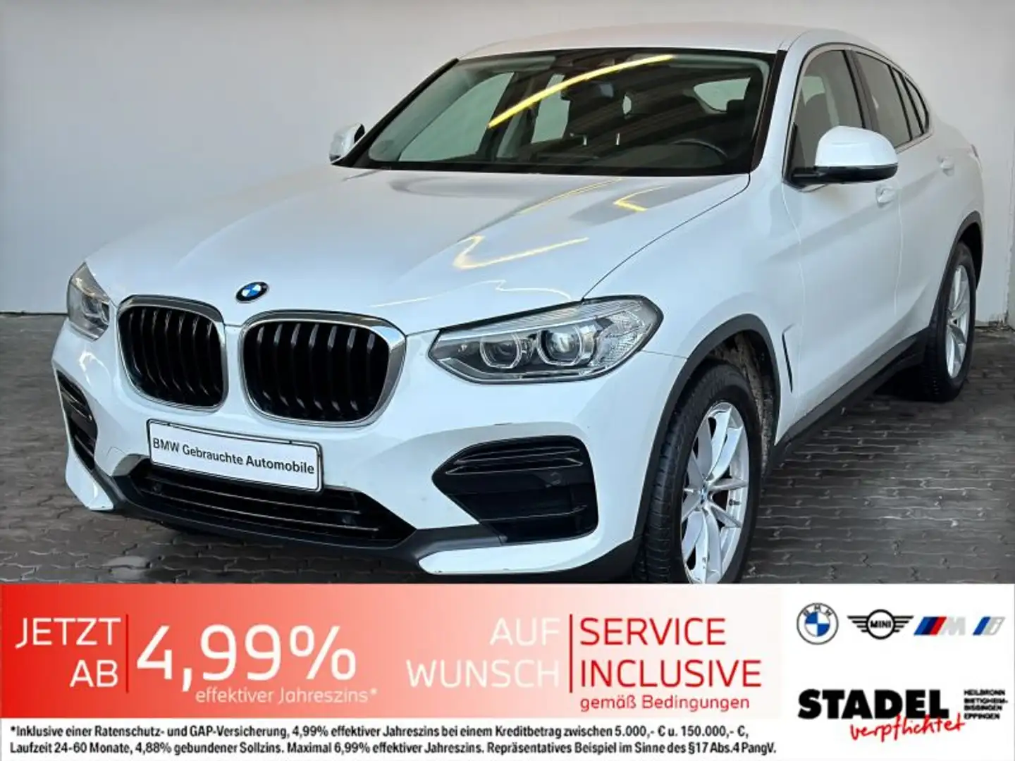 BMW X4 xDr20d Advantage LED.Navi.AHK.DAB.Sitzheiz Blanc - 2