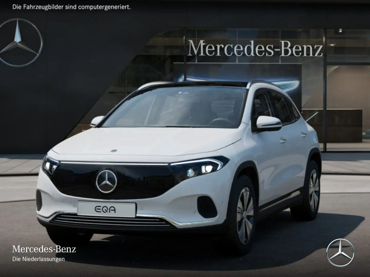 Mercedes-Benz EQA 250 PROG+PLUS-PAKET+PANO+KAMERA+KEYLESS+SPUR Weiß - 2
