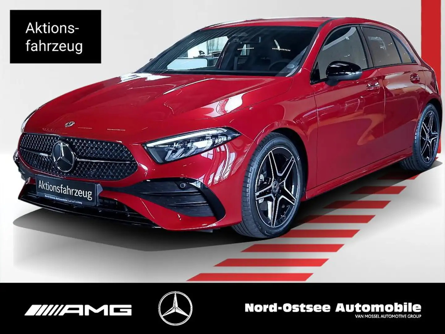 Mercedes-Benz A 180 AMG NIGHT AHK MEMORY KEYLESS Rot - 1