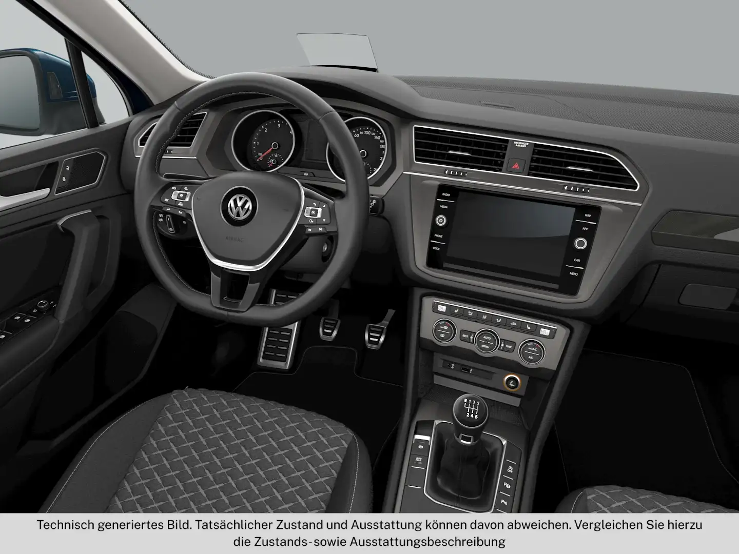 Volkswagen Tiguan Comfortline TDI SCR Blau - 2