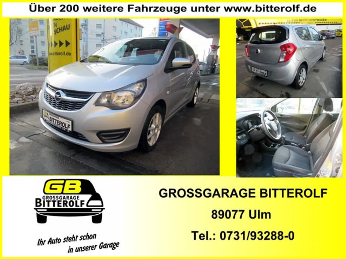 Opel Karl 1.0 54KW Edition 5-türig Klima/PDC/EFH/ZV Silber - 1