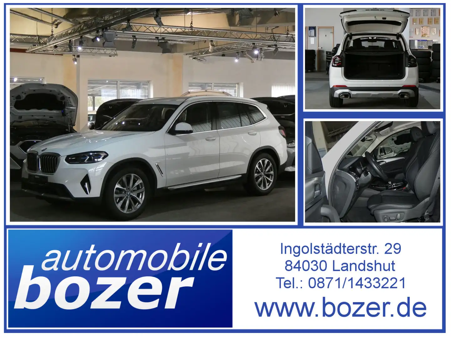 BMW X3 20dxDr 360°,HUD,Laser NP:76.360 Weiß - 1