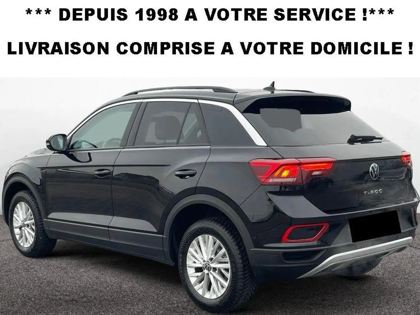 Volkswagen T-Roc 1.5 TSI 150 cv DSG livré chez vous ! Noir - 1