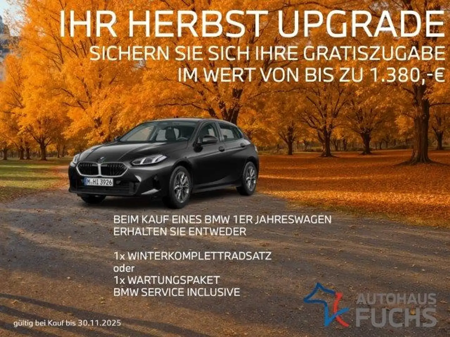 BMW 120 Automatik AHK Navi Sitzheiz Adapt.LED Komfzug Driv Schwarz - 1