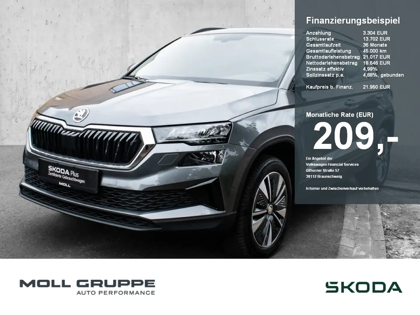 Skoda Karoq 1.0 TSI Ambition SHZ AHK DYNLICHT LM Grau - 1