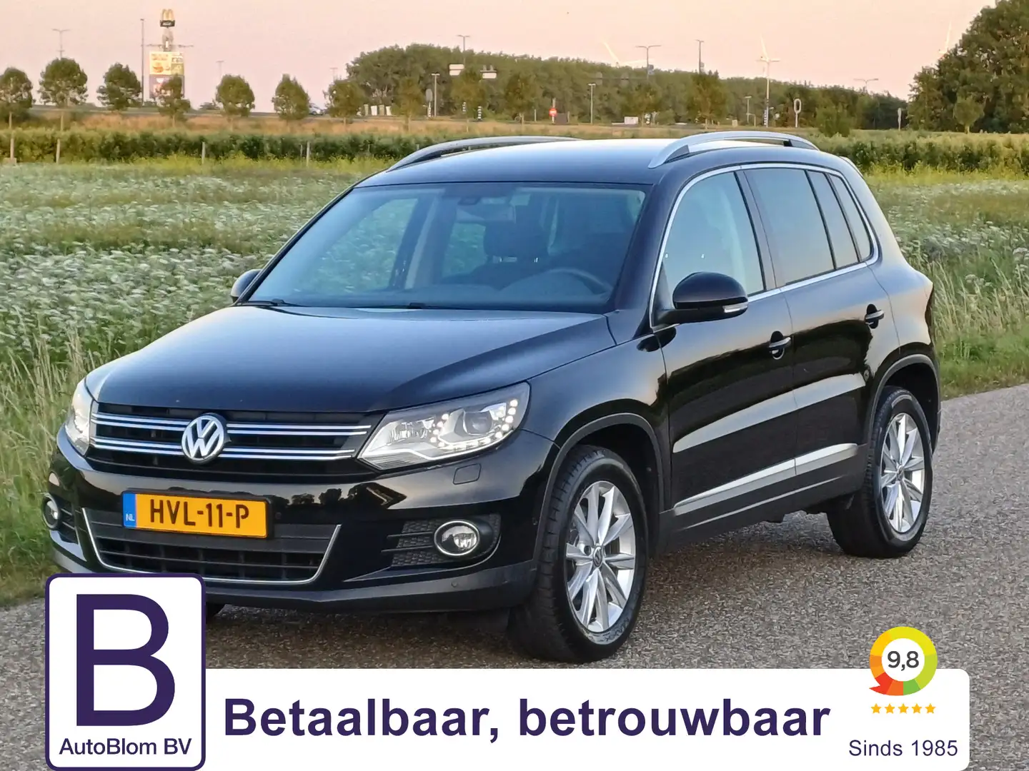 Volkswagen Tiguan 1.4 TSI Sport&Style /Prachtige auto!/100% onderhou Zwart - 1
