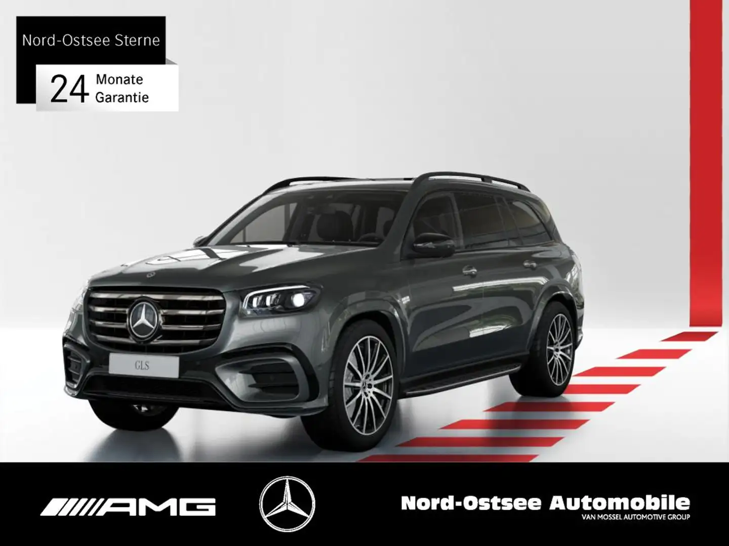 Mercedes-Benz GLS 450 d 4M AMG PREM.+ NIGHT 22" PANO STHZG AHK Grau - 1