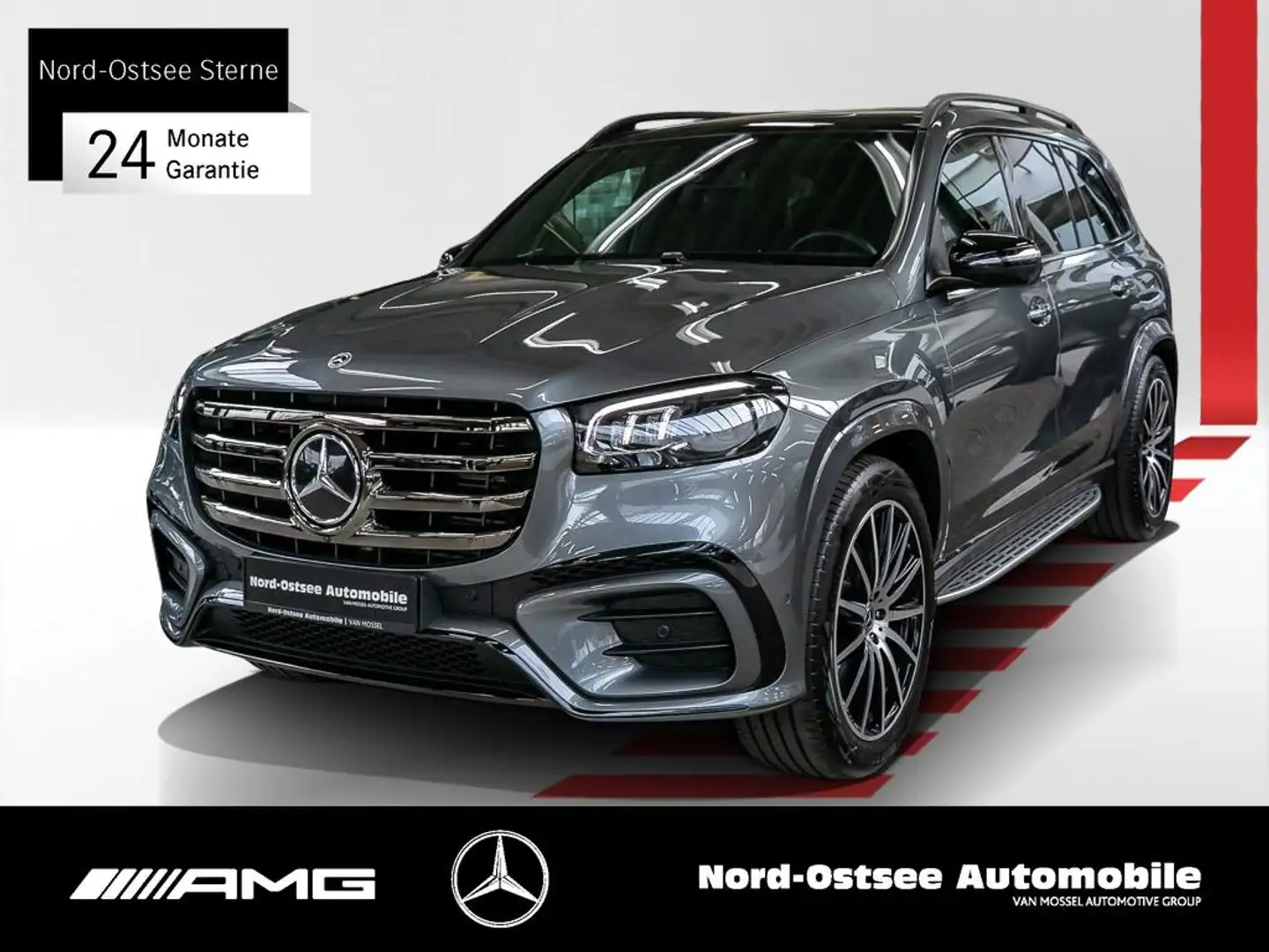 Mercedes-Benz GLS 450 d 4M AMG PREM.+ NIGHT 22" PANO STHZG AHK Gris - 1