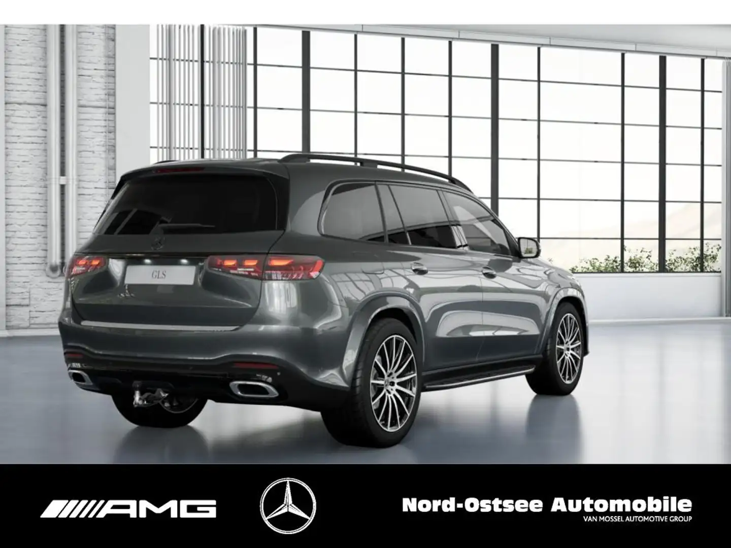 Mercedes-Benz GLS 450 d 4M AMG PREM.+ NIGHT 22" PANO STHZG AHK Gris - 2