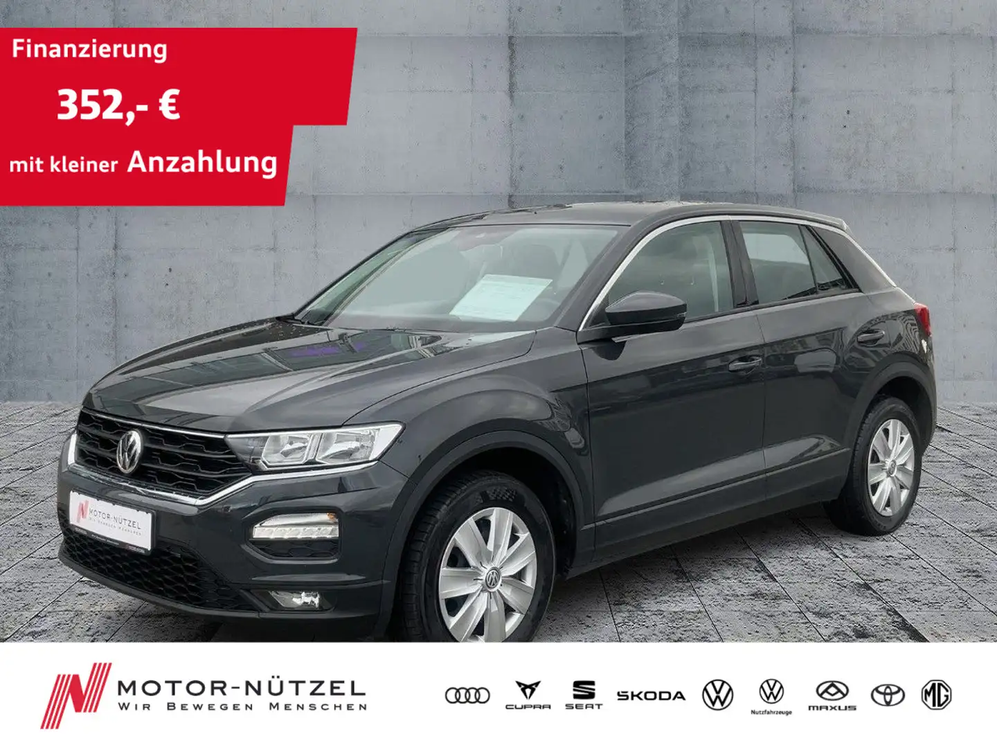 Volkswagen T-Roc 1.0 TSI MFA+NSW+BLUETOOTH+KLIMA+START/STOP Grau - 1