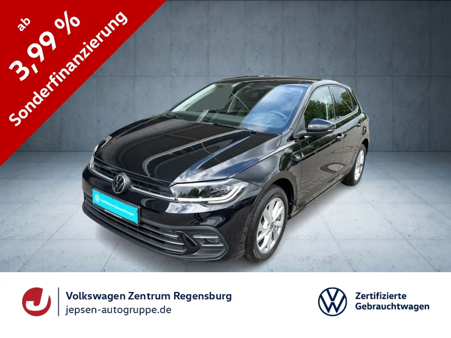Volkswagen Polo Style TSI DSG LED NAVI SHZ PDC KlimaA Noir - 1
