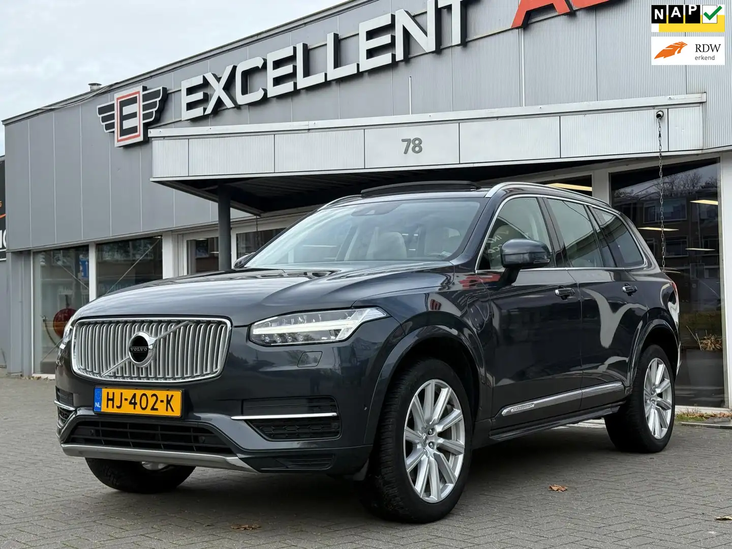Volvo XC90 2.0 T8 Twin Engine AWD Inscription Gris - 1