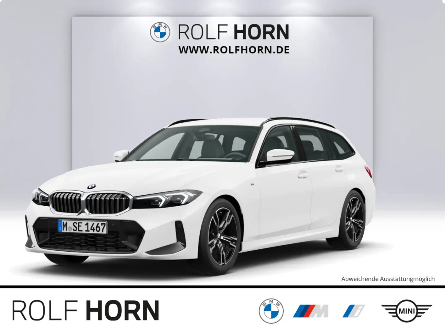 BMW 318 d Touring M Sportpaket Klimaaut. PDC LED Navi Weiß - 1