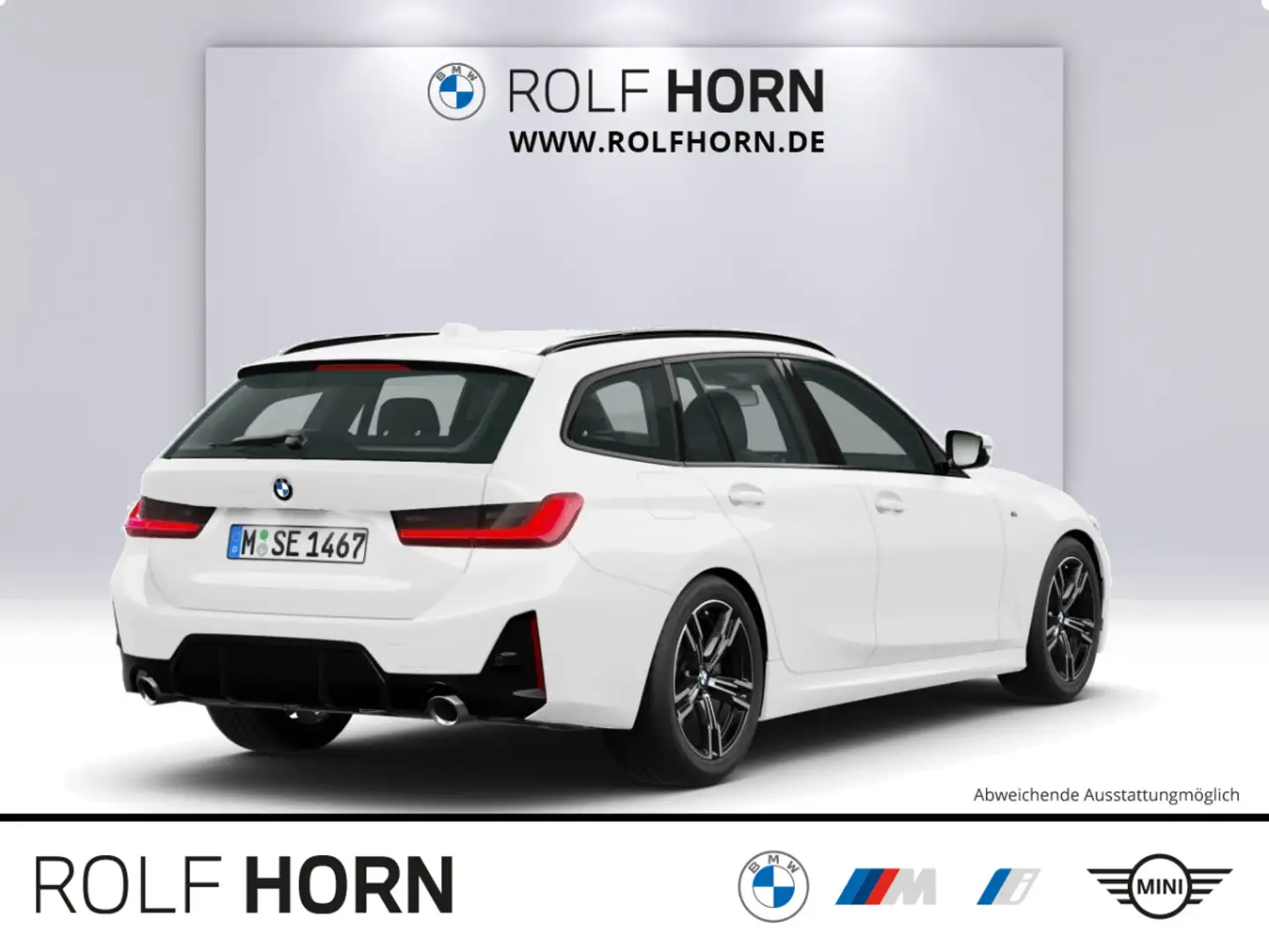 BMW 318 d Touring M Sportpaket Klimaaut. PDC LED Navi Weiß - 2