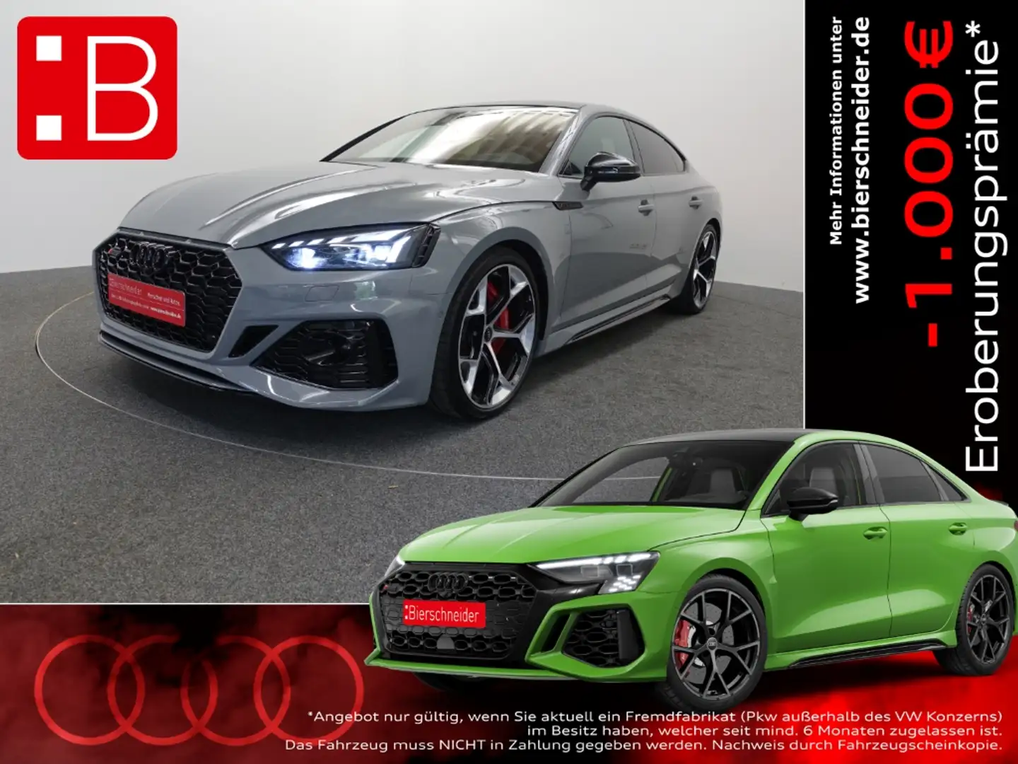 Audi RS5 Sportback RS Competition AKTION! PANO HEADUP SPORT Grey - 1