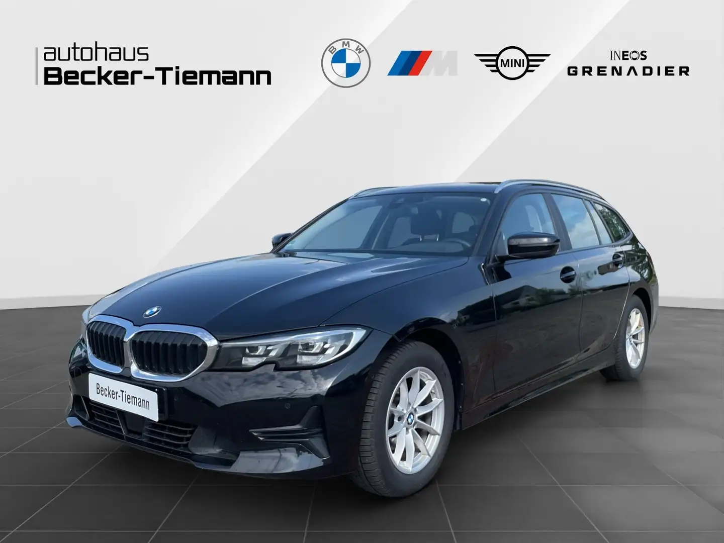 BMW 318 d Touring AHK | Klima | Navi | elektr. Sitze | DAB Schwarz - 1