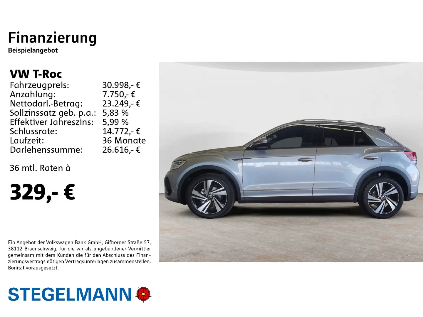 Volkswagen T-Roc 1.5 TSI DSG R-Line 18Zoll*LED*Kamera Silber - 2