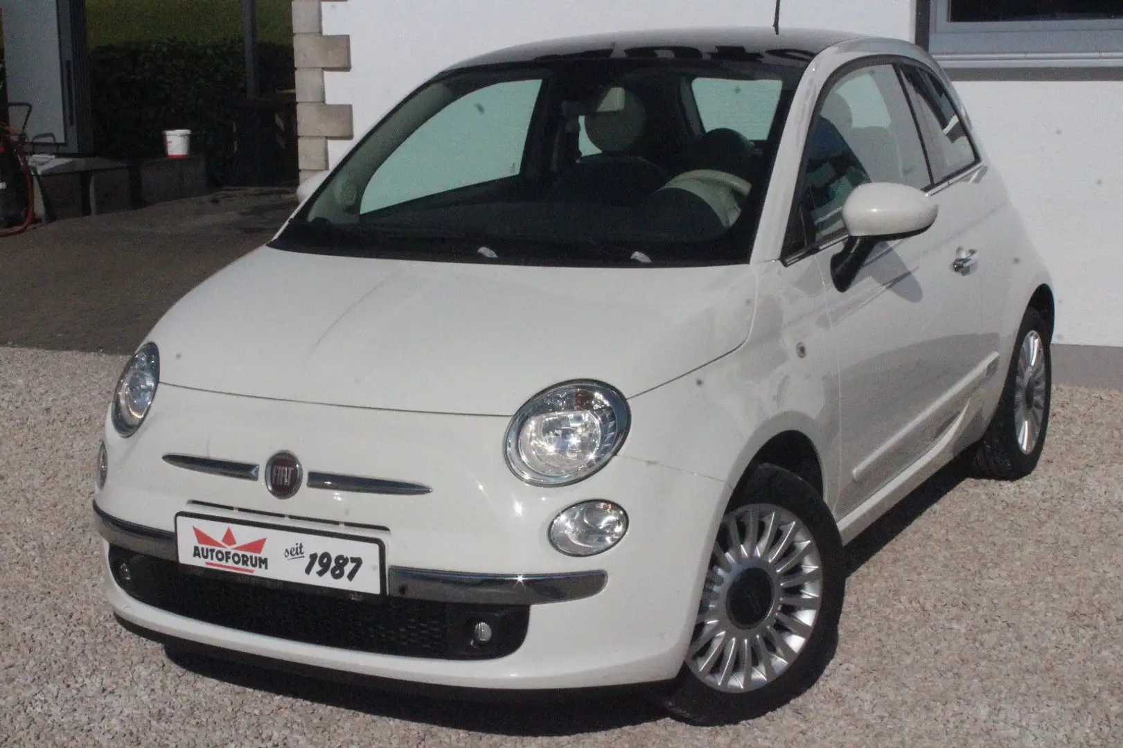 Fiat 500 ~Panorama~Automatik~Klima~ Weiß - 1