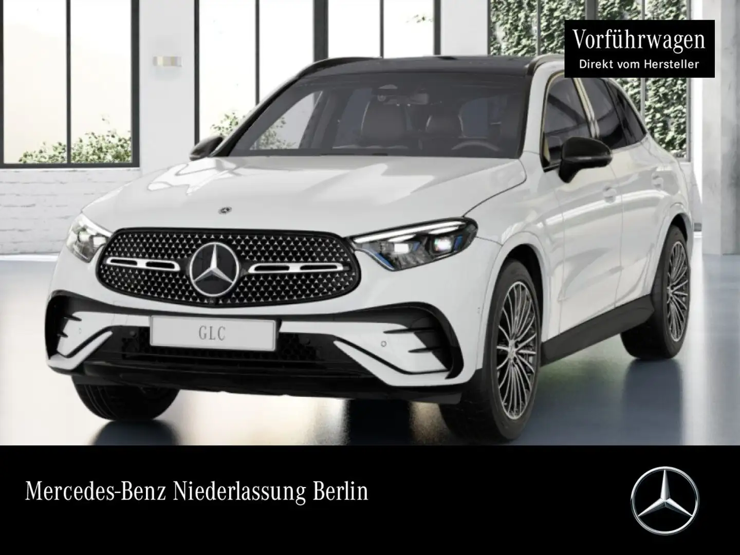 Mercedes-Benz GLC 200 4M AMG+NIGHT+PANO+360+AHK+BURMESTER+TOTW Blanc - 1