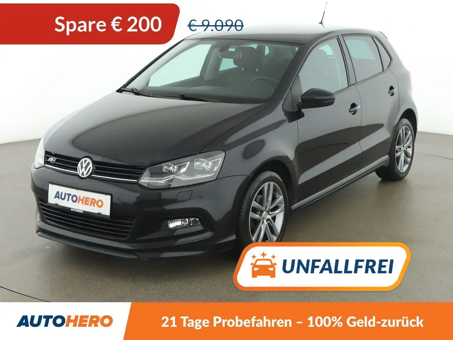 Volkswagen Polo 1.0 R-Line BlueMotion Tech Noir - 1