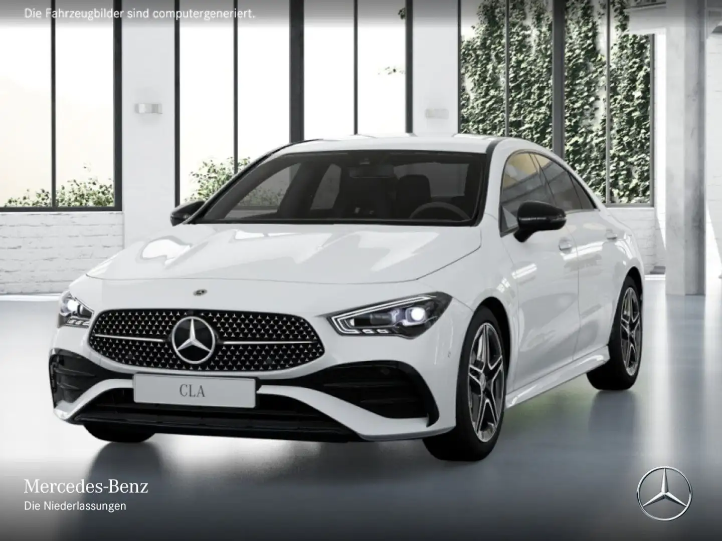 Mercedes-Benz CLA 180 AMG+NIGHT+360°+AHK+MULTIBEAM+TOTW+KEYLESS Weiß - 2