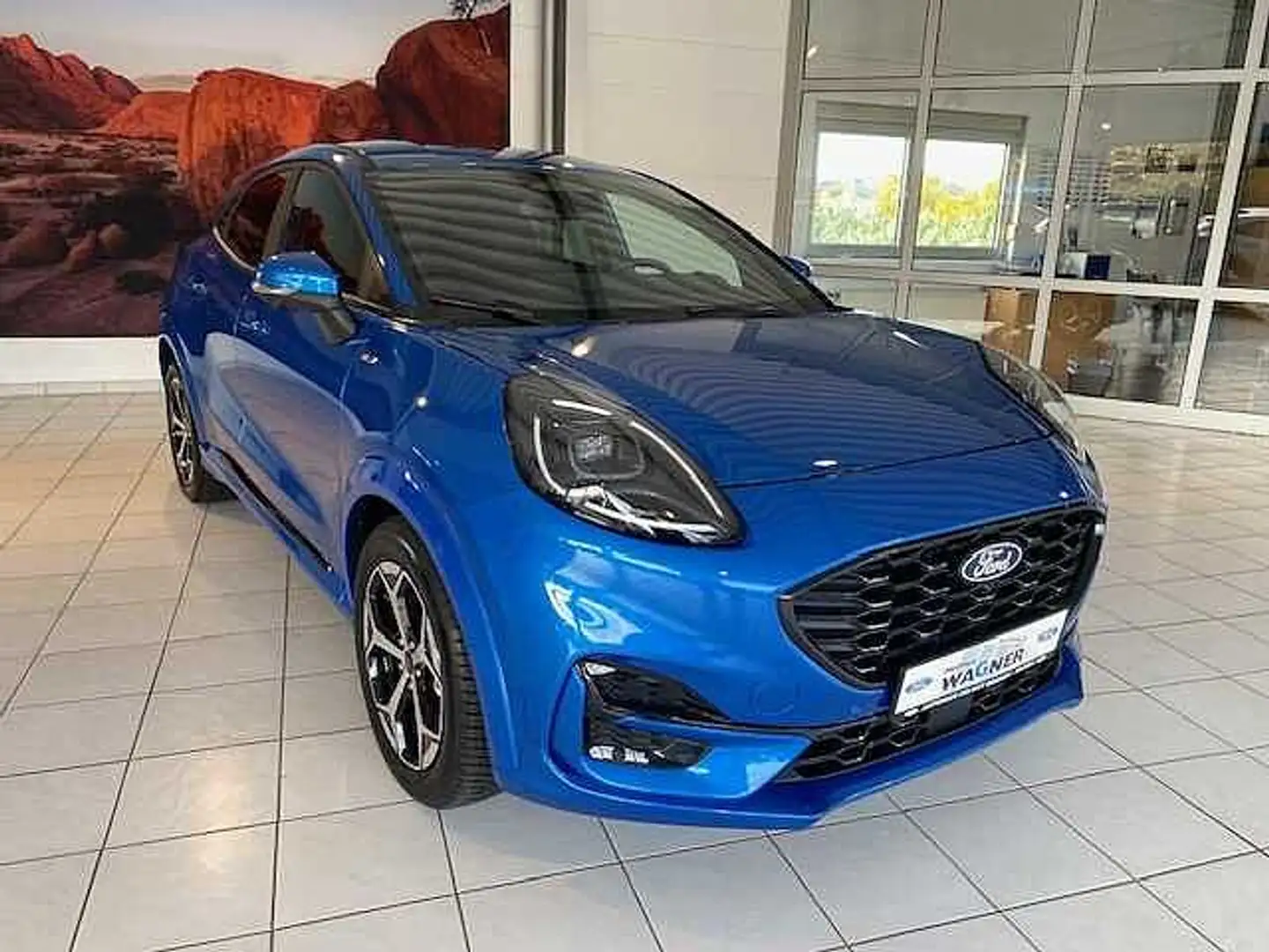 Ford Puma 1.0  Hybrid Aut. ST-LINE X/nur 2250 km/iACC Blau - 1