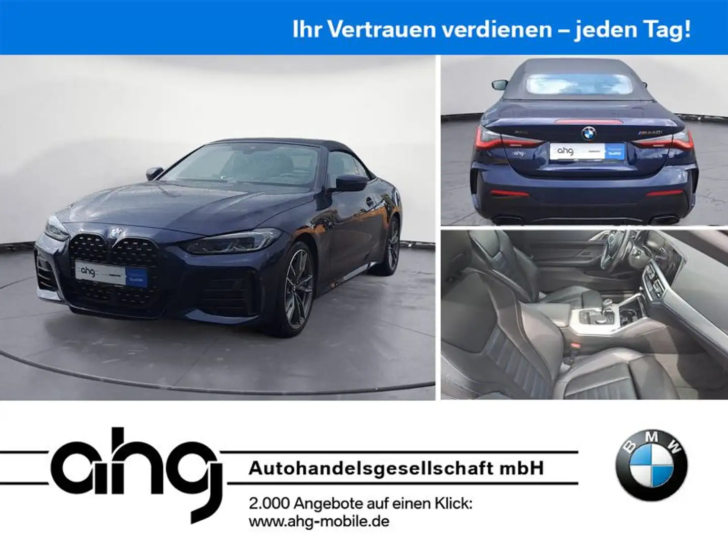 BMW M440i xDriveCabrio Innovationsp. Sport Aut. AHK Blau - 1