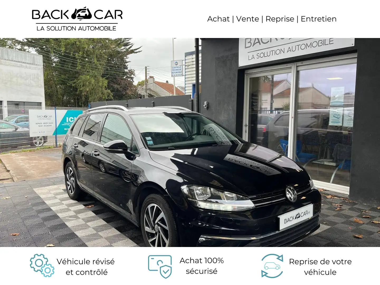 Volkswagen Golf 1.6 TDI 115 FAP DSG7 Confortline - PRET A PARTIR - CT OK - VIDANGE BOITE OK Schwarz - 1