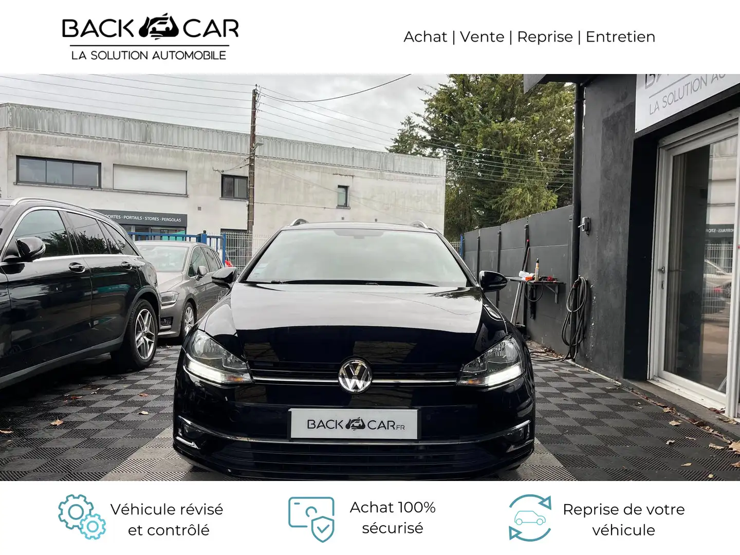 Volkswagen Golf 1.6 TDI 115 FAP DSG7 Confortline Noir - 2
