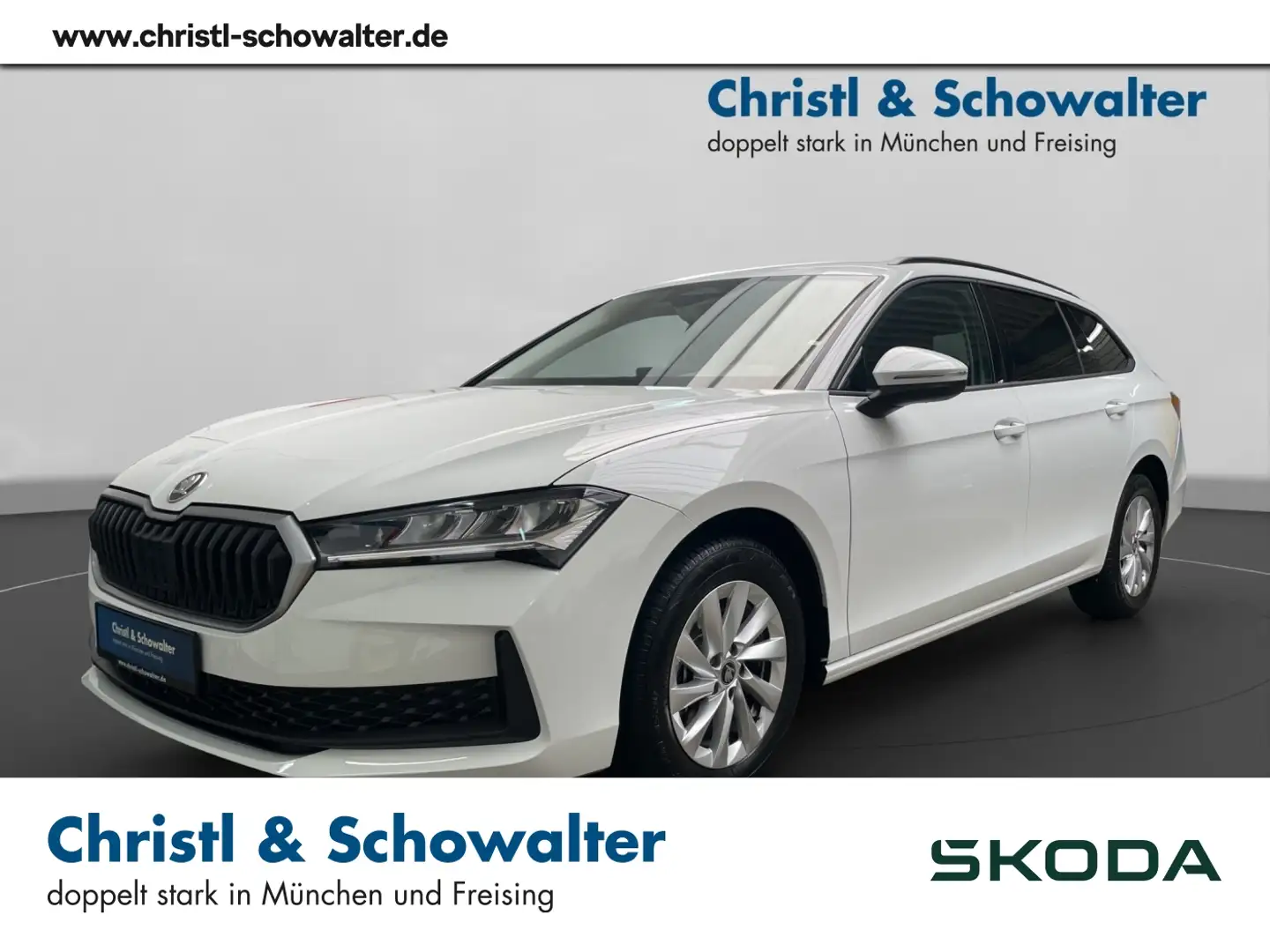 Skoda Superb Combi 1,5TSI DSG NAVI LED ACC SHZ Wit - 1