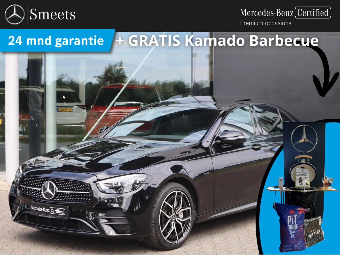 Mercedes-Benz E 300 e 4MATIC AMG Line Zwart - 1