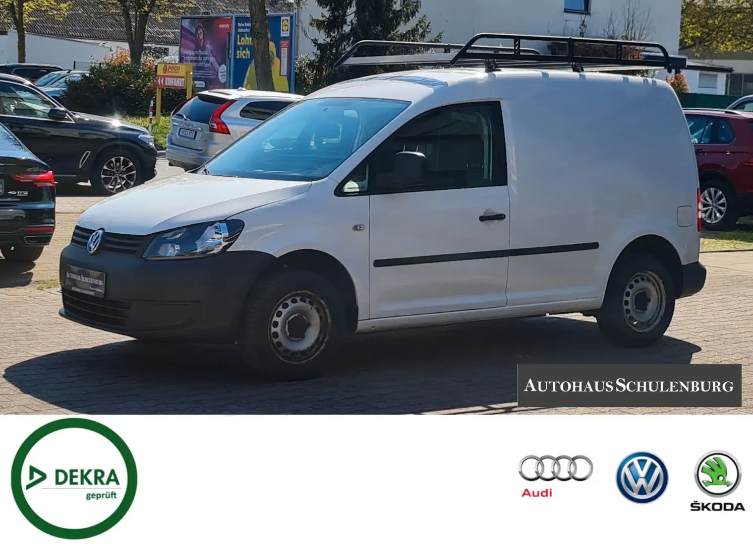 Volkswagen Caddy 1.6 Kasten TÜV NEU AHK Klima Weiß - 1