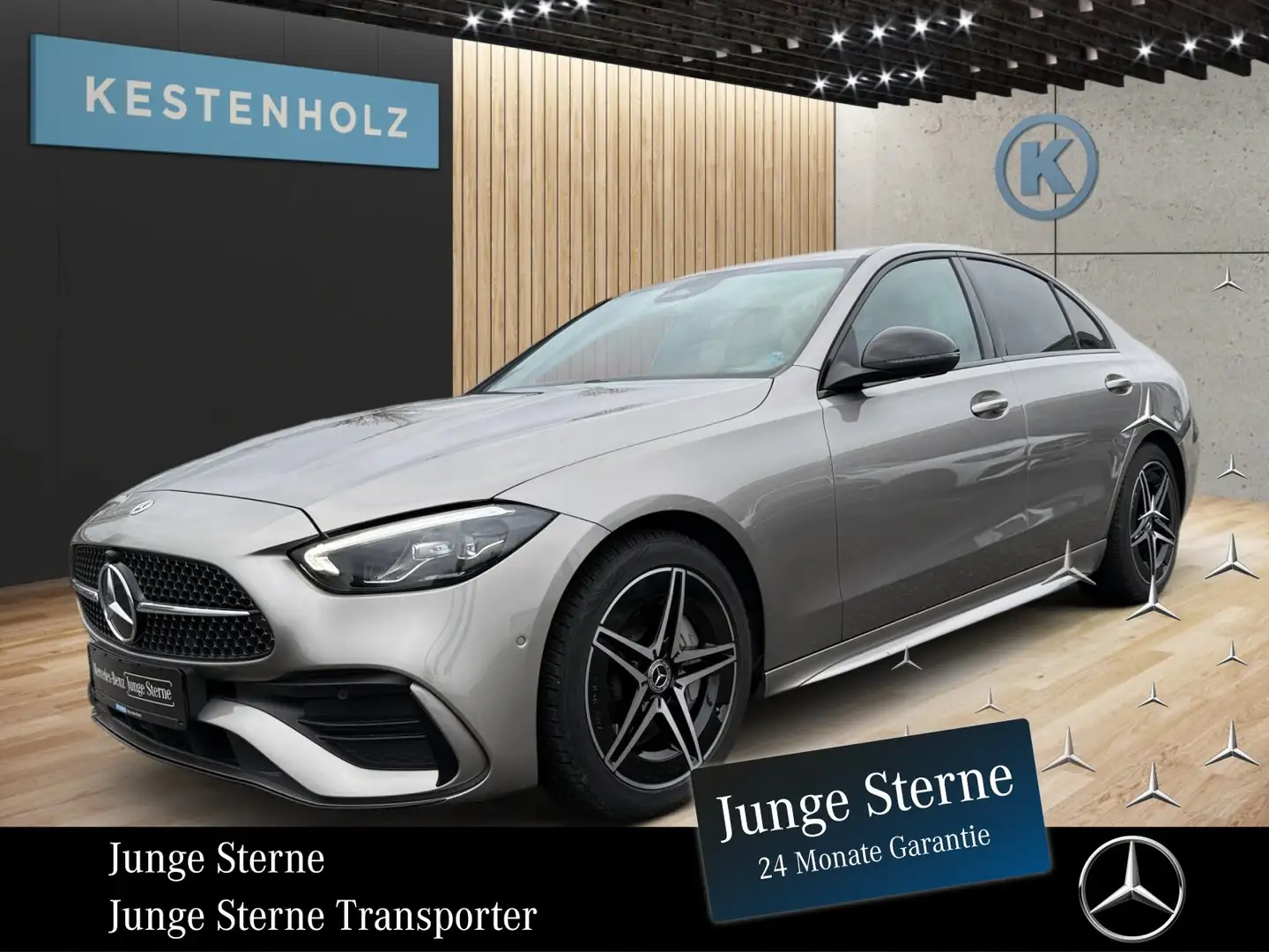 Mercedes-Benz C 220 C 220 d *AMG*NIGHT*AHK*KAMERA*SDACH*BURMESTER* Silber - 1