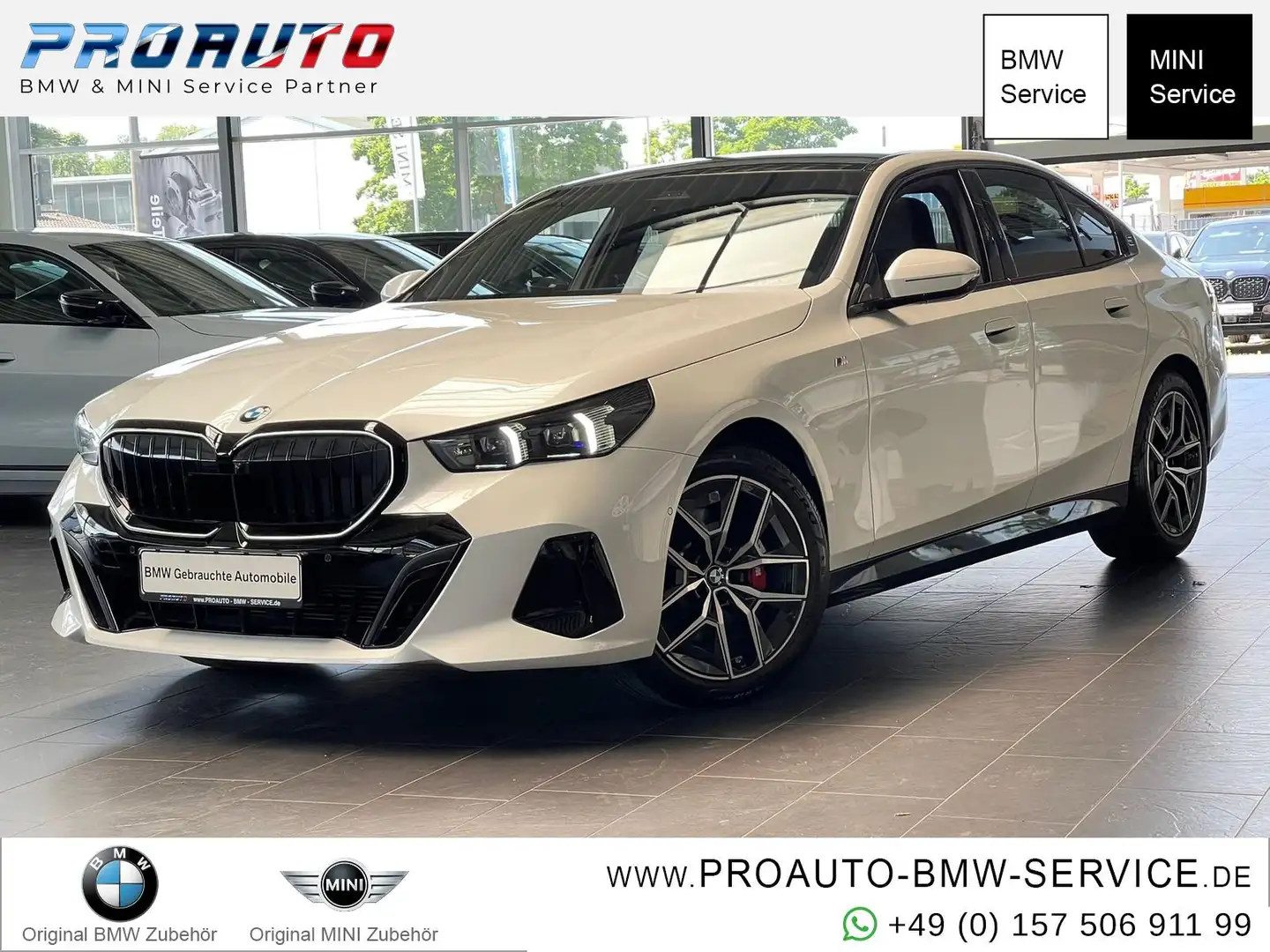 BMW 520 d M Sport Pro K.Zg/HUD/Pano/A-LED/360°Kam/H-K Weiß - 1