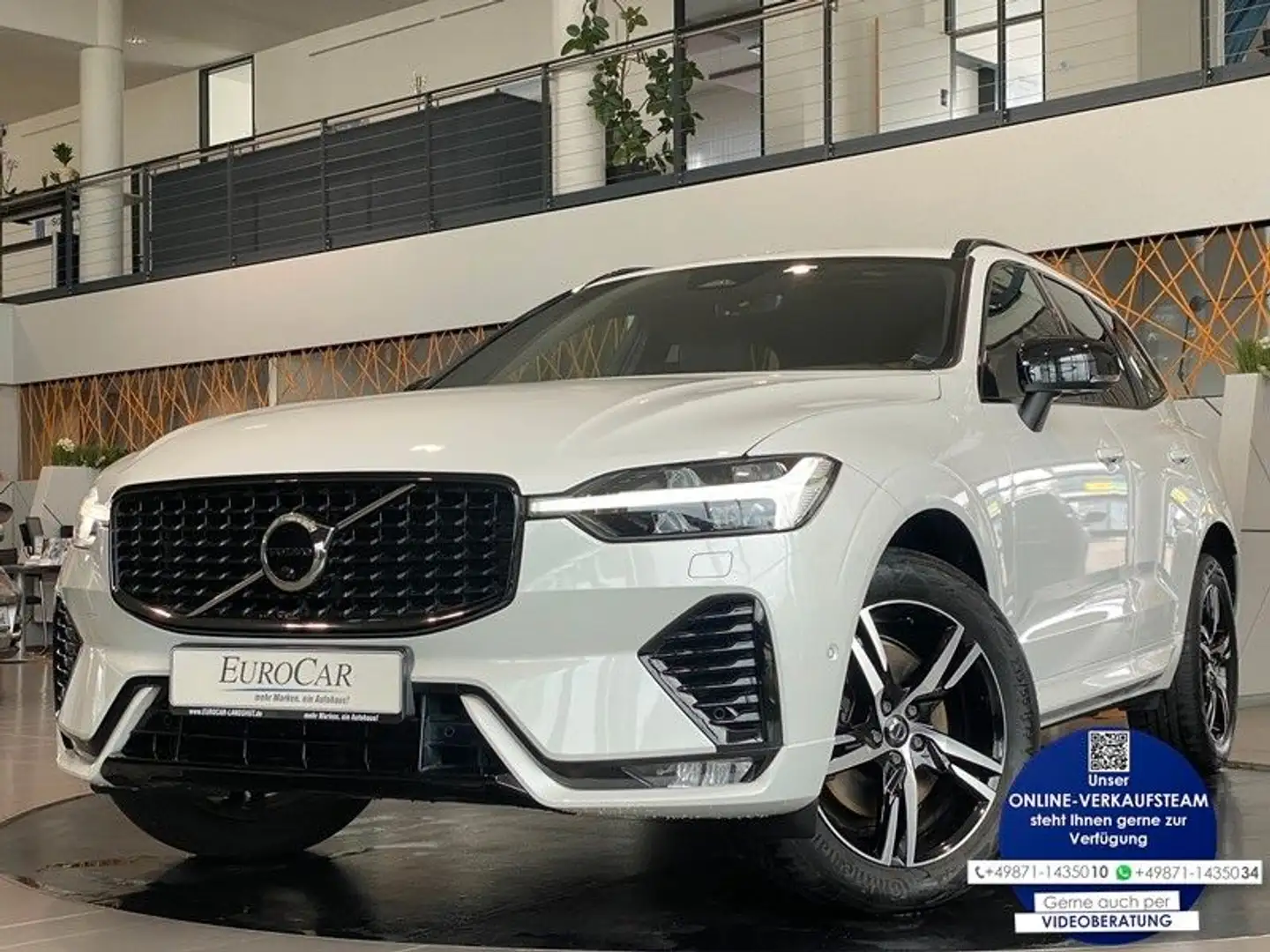 Volvo XC60 AWD R-Design LED Memory H&K ACC KiSi 360° Wit - 1