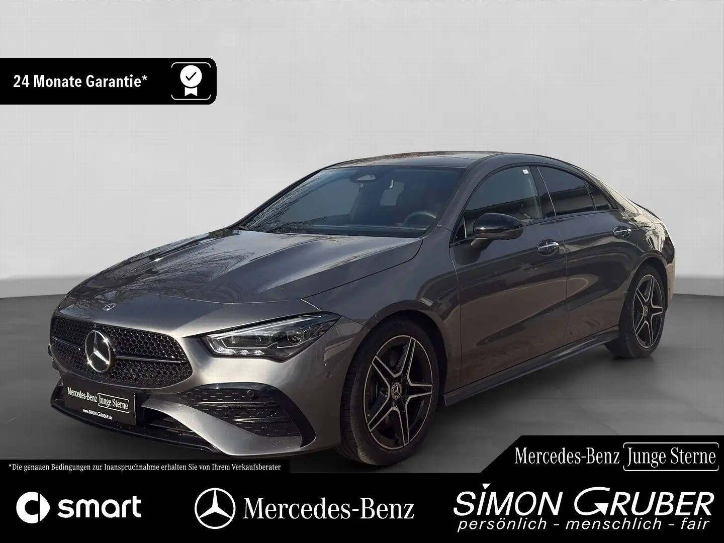 Mercedes-Benz CLA 250 4M Coupé AMG Night Ambi Pano 360 Distron Grigio - 1