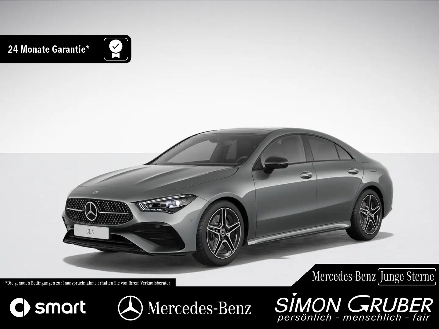 Mercedes-Benz CLA 250 4M Coupé AMG Night Ambi Pano 360 Distron Grau - 1