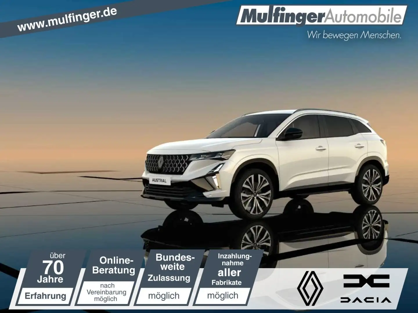 Renault Austral Techno Full Hybrid E-Tech 2 Bluetooth Navi Weiß - 1