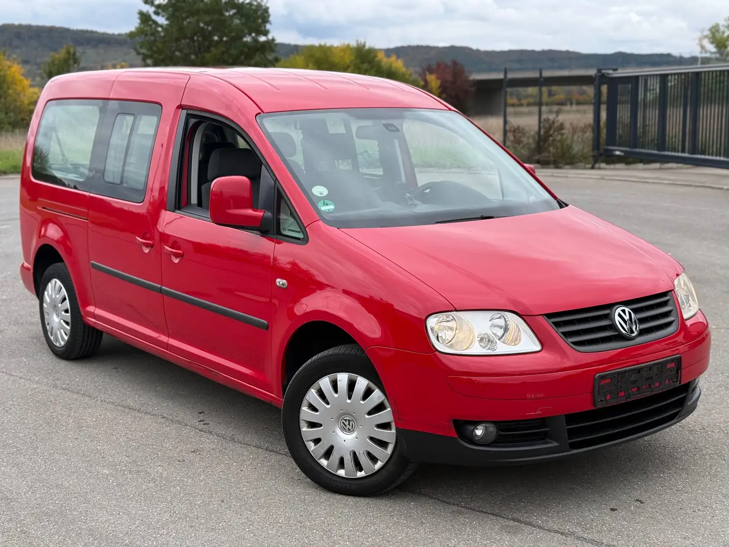 Volkswagen Caddy 1.6 Klima | 7 Sitzer | 1. Hand | TÜV 03/2027 Rot - 1