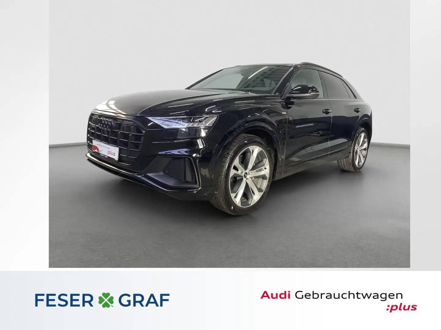 Audi Q8 S Line 50 TDI AIR AHK Pano B&O Stdhz. Matrix 360° Schwarz - 1
