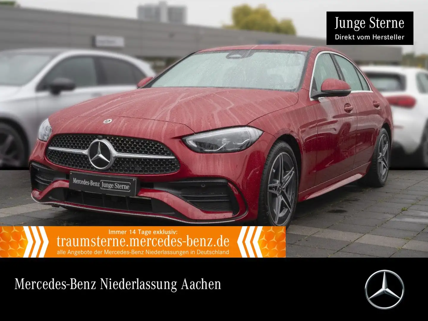Mercedes-Benz C 200 AMG+LED+KAMERA+KEYLESS+9G Rot - 1