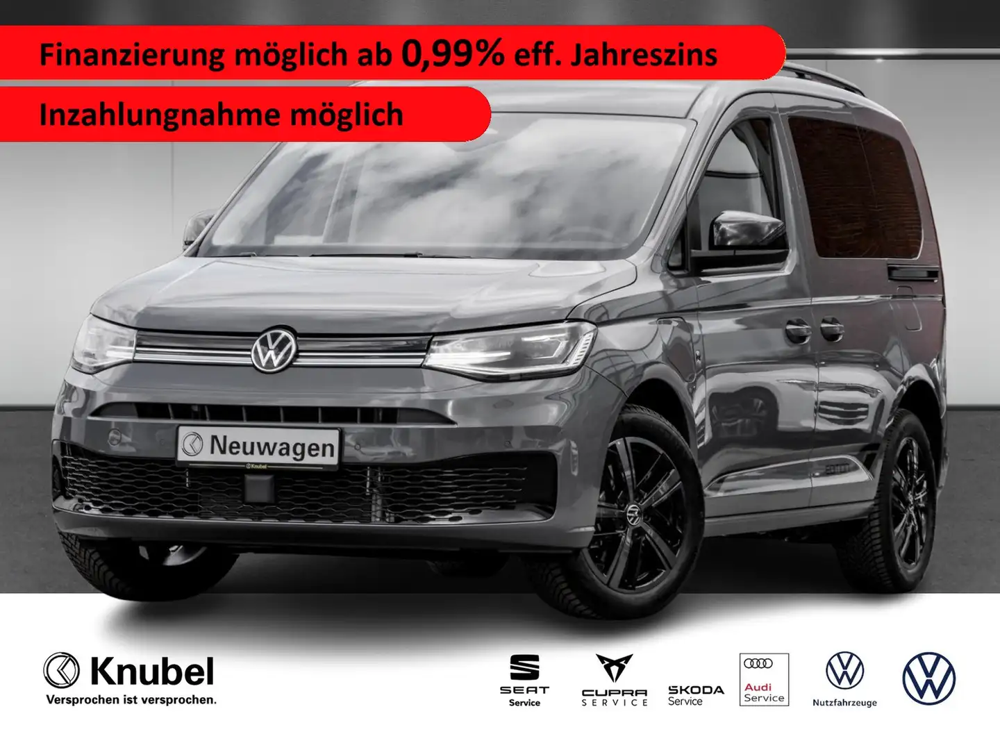 Volkswagen Caddy Edition eHybrid LED App-Connect AHK TravelAss. Negro - 1