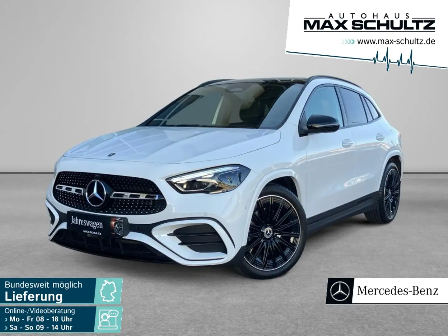 Mercedes-Benz GLA 250 4M AMG*NIGHT*AHK*PANO*DISTR*MEMORY*KEYL Weiß - 1