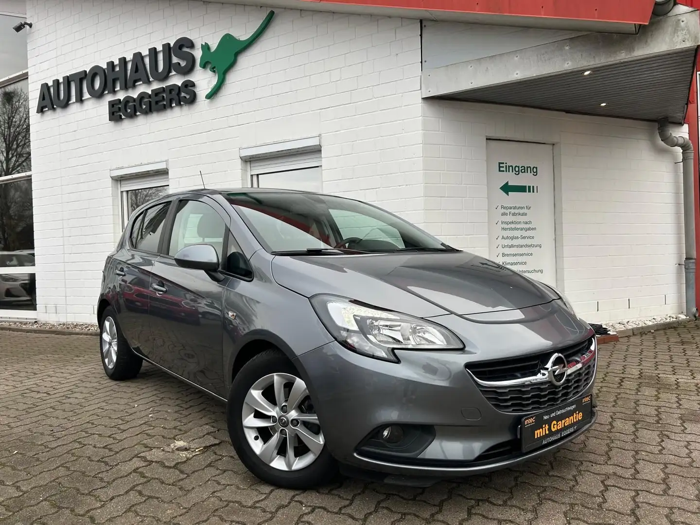 Opel Corsa E ON AUT/5TRG/SHZ/LRHZ/PDC/APPLE CP Gris - 1
