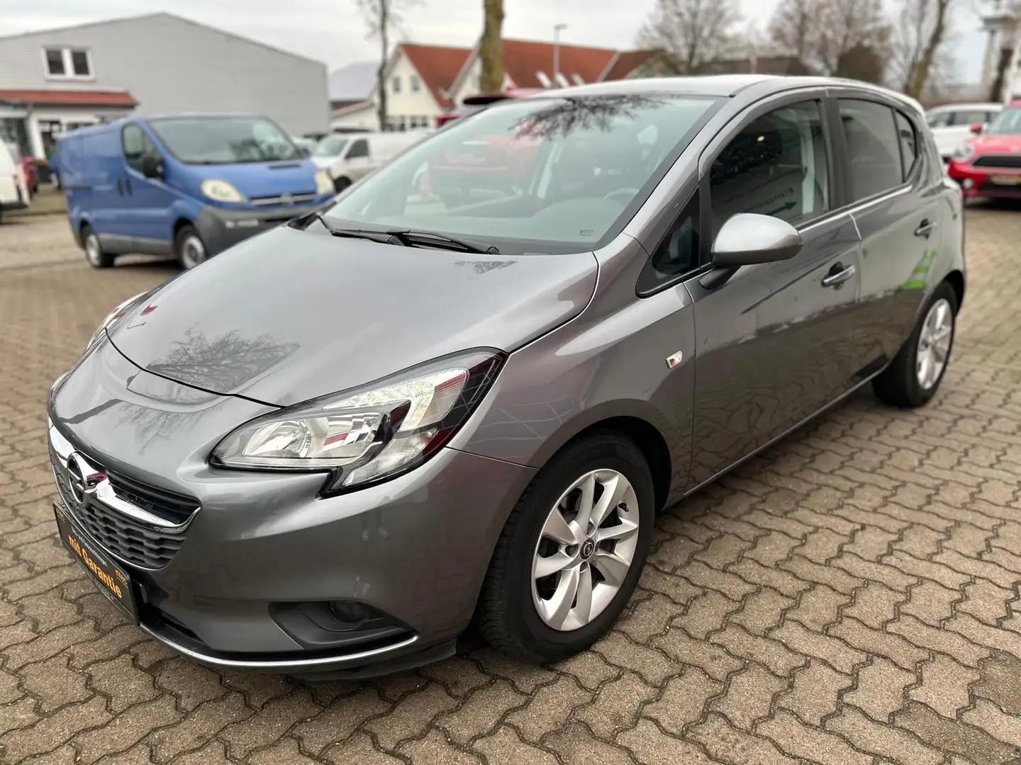Opel Corsa E ON AUT/5TRG/SHZ/LRHZ/PDC/APPLE CP Gris - 2