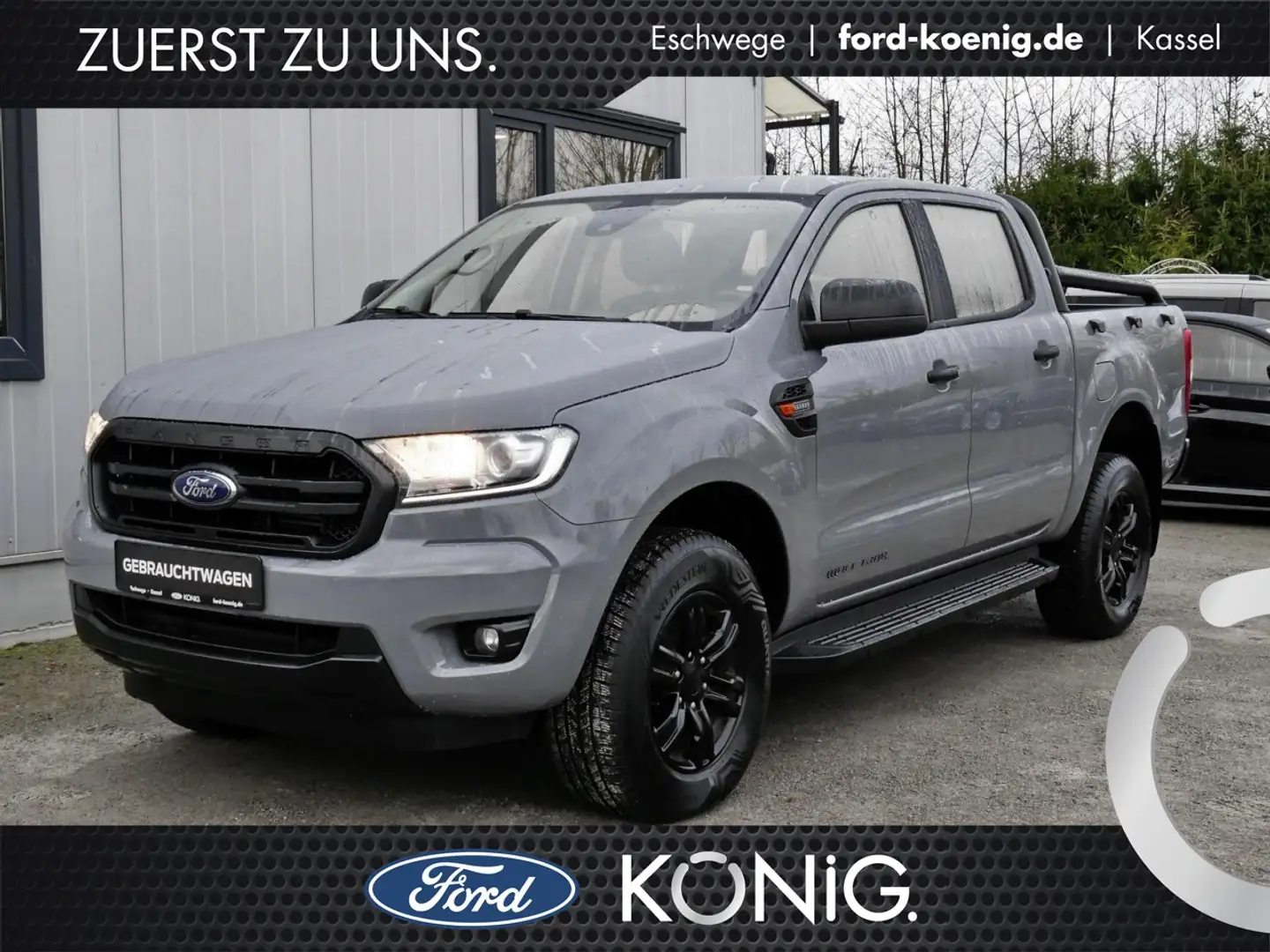 Ford Ranger DK Wolftrak Wildtrak Aut+Navi+Sitzhzg+AHK Klima Grau - 1
