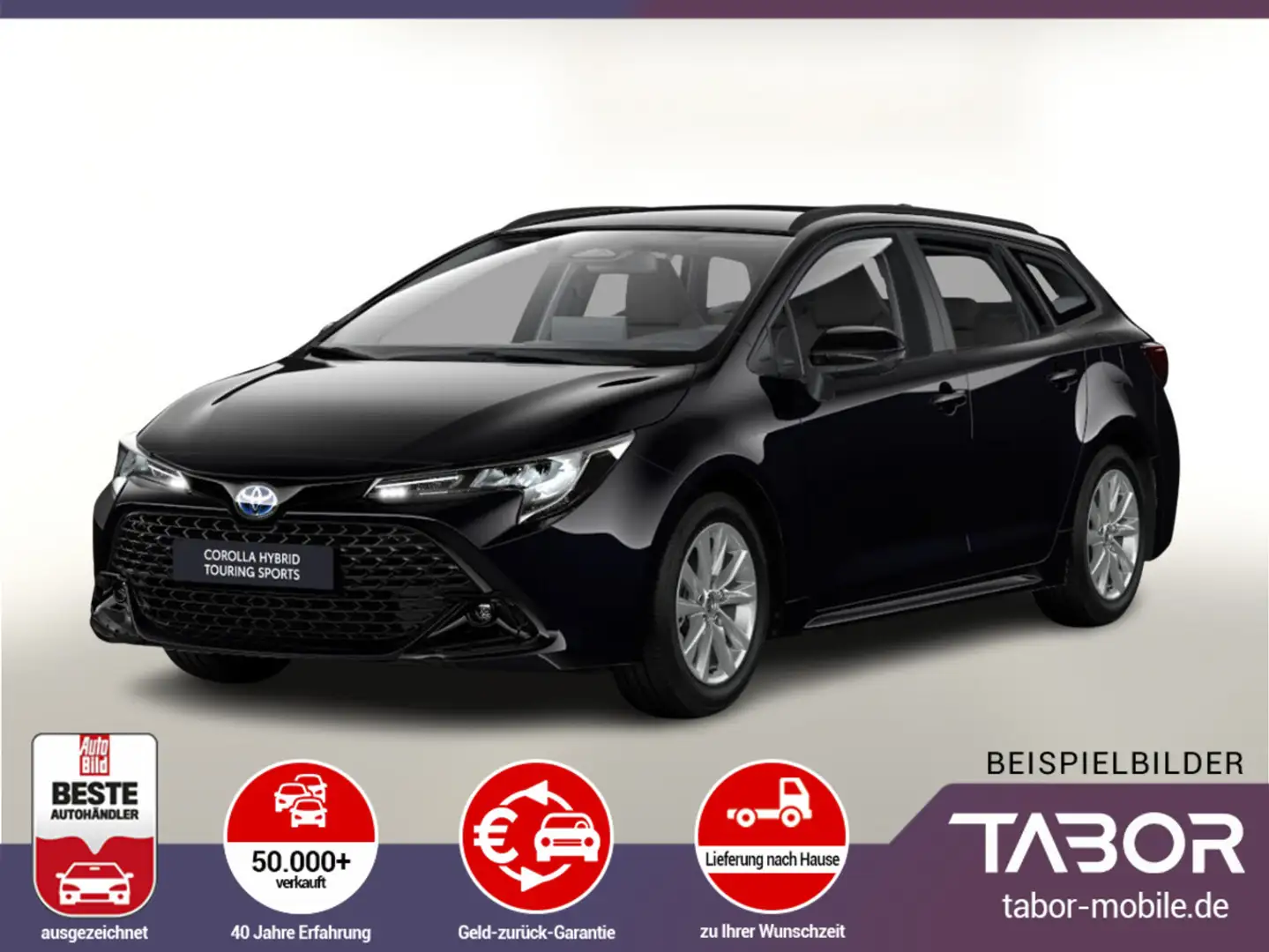 Toyota Corolla TS 1.8 Hybrid 140 ECVT LED Nav DigC Kam Schwarz - 1