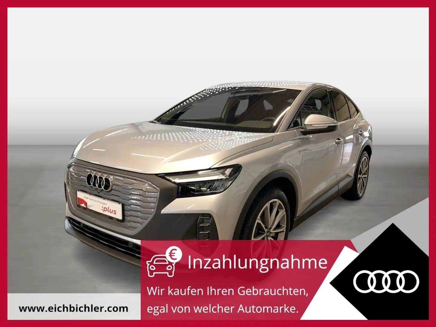 Audi Q4 e-tron Q4 Sportback 45 e-tron FLA ACC STH AHK LM LED Срібний - 1