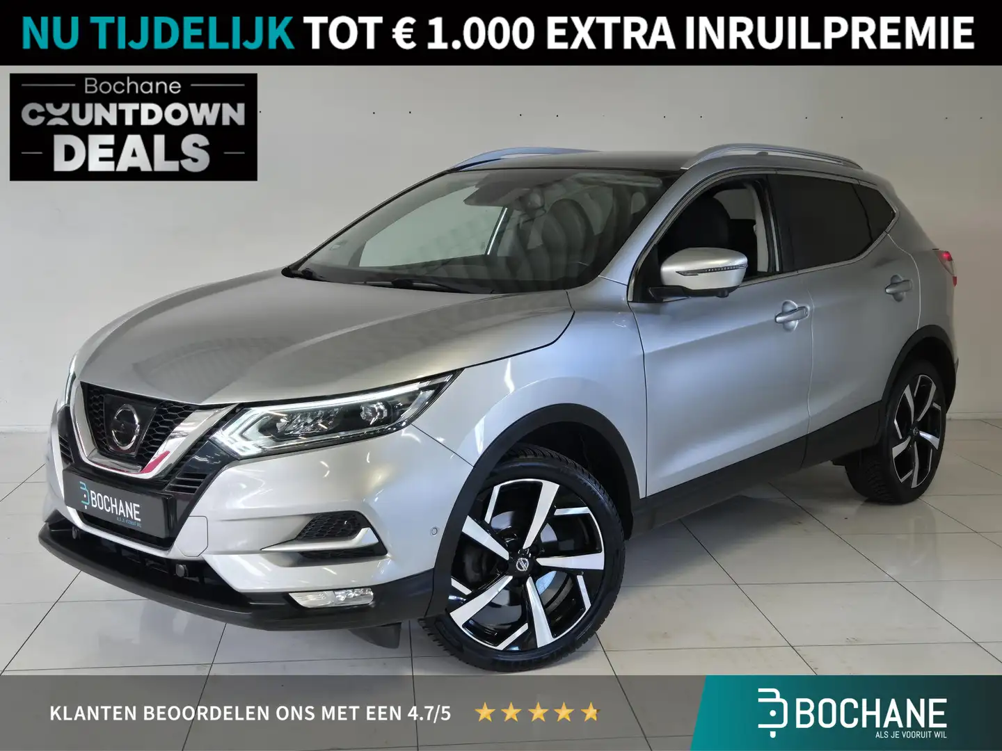Nissan Qashqai 1.2 DIG-T Tekna | Panoramadak |  360º Camera | BOS Grijs - 1